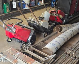 Painters scaffolding and snow blowers.  Circle which one you can use in the summer.