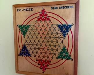 Vintage Chinese Checkers Board