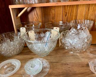 Vintage Glass Punch Bowls