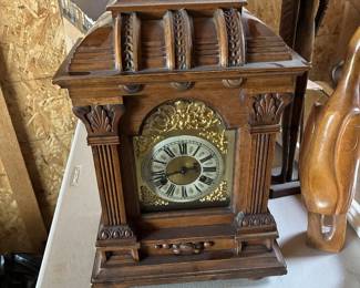 antique German mantel clock