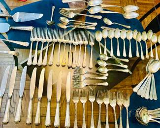 Gorham Sterling silver set.