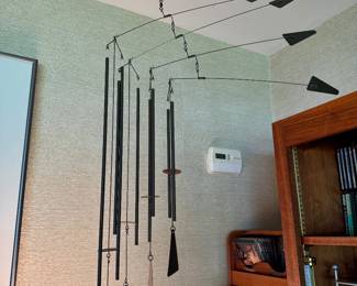 Interesting mid-century, modern unsigned kinetic sculpture/chime.