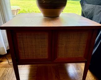 Coffee Table in Cane and Walnut by Jack Cartwright for Founders.