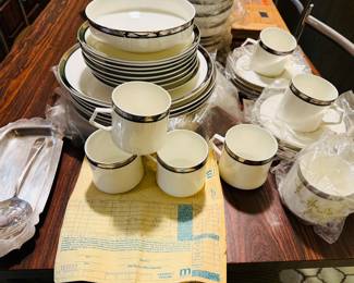 Mikasa, solitude pattern, China with original receipt. From May company.