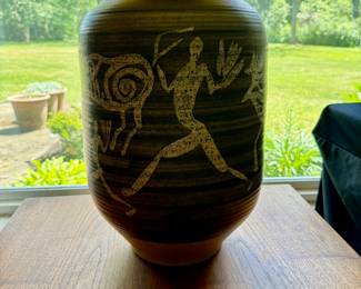 Large Joseph David Broudo MCM ceramic lamp