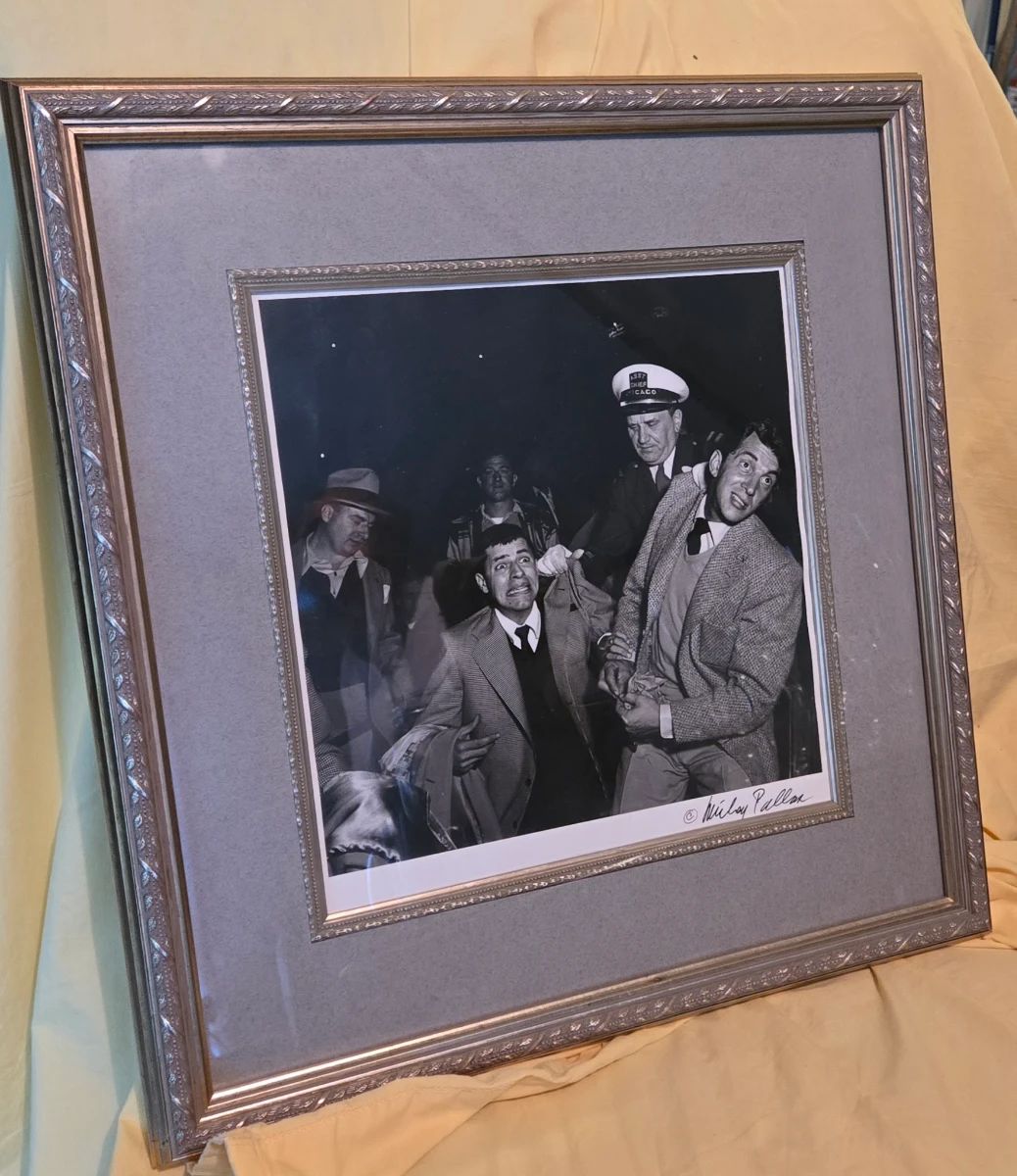 Mickey Pallas signed lewis and martin photo.