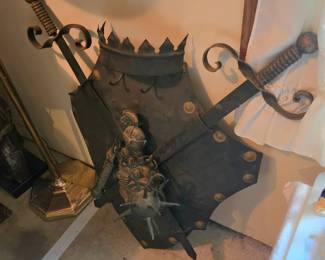Medieval swords and armor