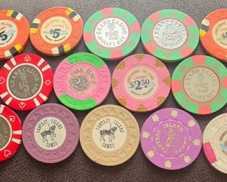 Vintage Casino chip collection