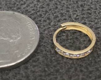 14kt diamond earrings