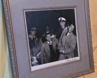 Mickey Pallas signed lewis and martin photo.