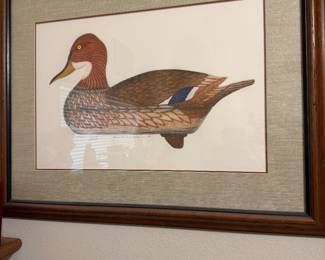 Signed duck art