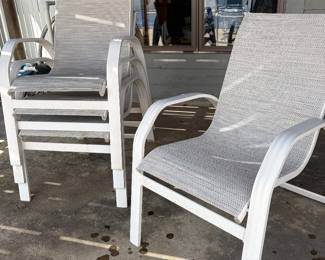 Beige Woven Patio Chair (4)