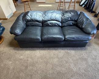 Black Leather Couch