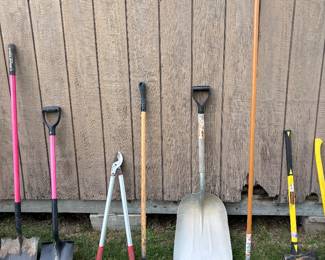 Shovels, Pruners, Rakes, Axes