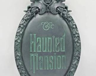 the haunted mansion sign