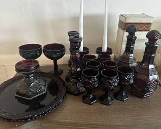 cranberry glassware