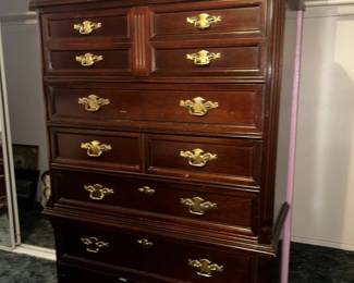 dresser w/king bedroom set & organic mattress