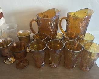 carnival glassware set