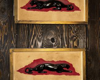 panther resin on canvas