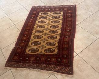 Vintage Caucasian Wool Rug 4'8"x3'1"