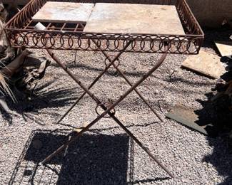 Corten Steel Tray Table