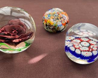 Assorted Miraflora Paper Weights