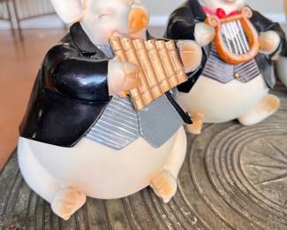 A Collection of Piggy Banks as Musicians