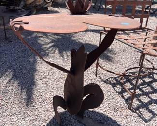 Corten Steel Frog Table