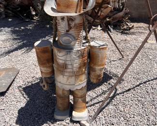 An Artist Rendering of a Tin Cowboy