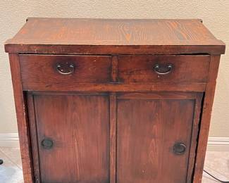 Antique Elmwood Korean Tansu Cabinet