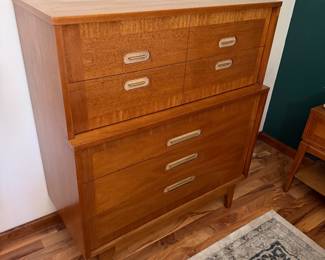 Kent Coffey Focus Bedroom Set...Two Dressers, Side Stand, Headboard, Footboard