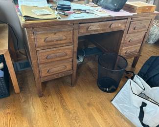 Rustic wooden desk