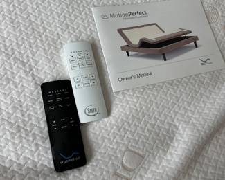 Serra motion perfect queen adjustable bed frame and mattress 