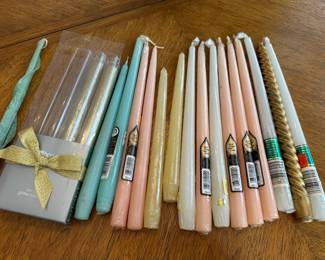 Vintage tapered candles 