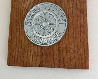 Chris Craft Turbine plaque 