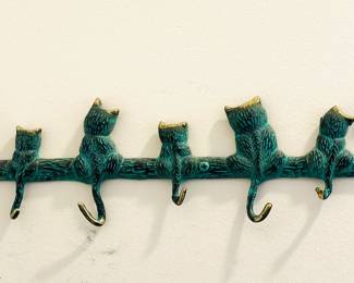 Cat wall hook 