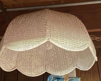 Scallop Wicker Swag Light