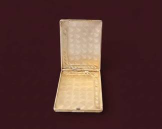 Art Nouveau Floral Tree Etched Card Case by Elgin American third image
