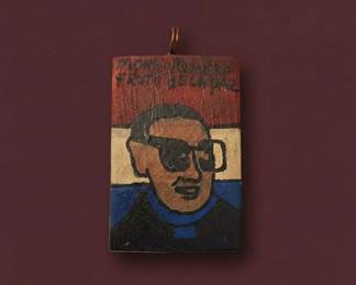 HandPainted Wooden Pendant of Archbishop Oscar Romero