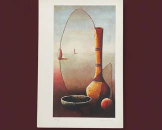 Still Life with Vase by Jan Van Raay, Lithograph
