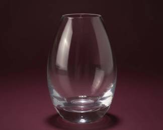 Clear Glass Bud Vase Made in Poland