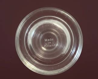 Clear Glass Bud Vase Made in Poland second image