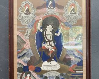 Tibetan Thangka Painting of White Tara