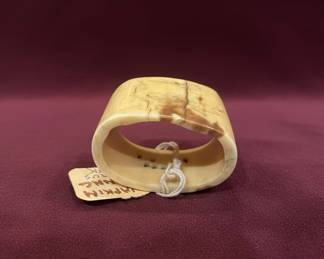 Carved Walrus Ivory Napkin Ring second image
