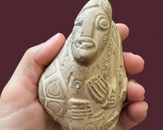 Taino Carved Stone Zemi Figure second image