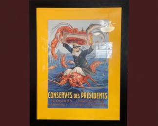 Conserves des Prsidents Vintage Advertising Poster by Albert Dorfinant B