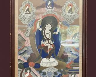 Tibetan Thangka Painting of White Tara