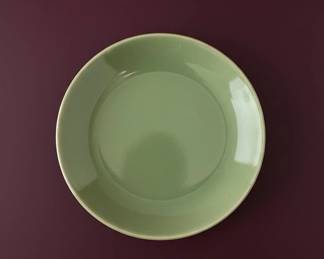 Green Ceramic Bowl with Speckled Interior