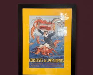 Conserves des Prsidents Vintage Advertising Poster by Albert Dorfinant