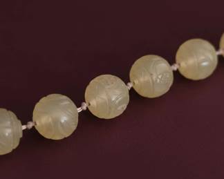 Carved Citrine Bead Necklace B third image
